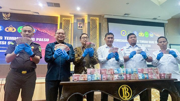 4.144 Lembar Rupiah Palsu Dimusnahkan di Sulsel, BI Bongkar Cara Lawan Uang Palsu