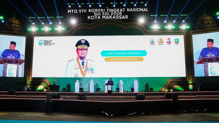 MTQ KORPRI Nasional 2026 Pulang Kampung ke Makassar, Gubernur Sulsel: Kami Berikan yang Terbaik
