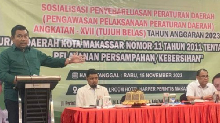 Anggota DPRD Makassar Imam Musakkar Ingatkan Warga Taat Bayar Retribusi Sampah