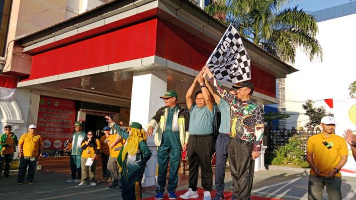 4 Lingkungan Peradilan di Kota Makassar Kompak Jalan Santai Songsong HUT ke 79 Mahkamah Agung