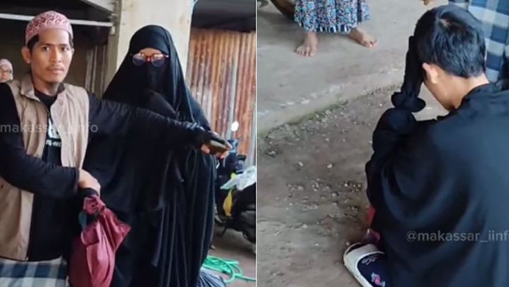 Bikin Nyesek, Detik-detik Terkuaknya Aksi Pria Bercadar Masuk Masjid Gabung Shaf Wanita, Alasannya Ternyata...