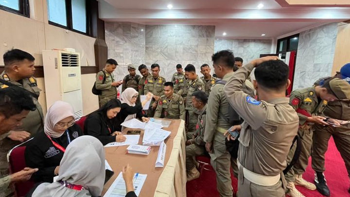 Skrining Kesehatan Satpol PP Sulsel, Andi Arwin Azis Ingatkan Pola Hidup Sehat