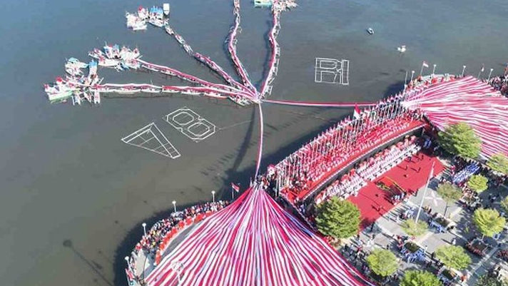 Makna Bunga Rampai pada Upacara Peringatan HUT RI ke-78 di Anjungan City Of Makassar