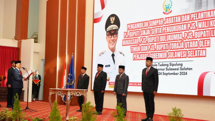 Deretan Nama-Nama Pejabat Pemprov Sulsel sebagai Pj dan Pjs Kepala Daerah Jelang Pilkada Serentak 2024