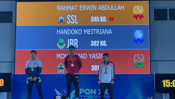 Rahmat Erwin Abdullah Sumbang Emas untuk Sulsel di PON XXI Aceh-Sumut