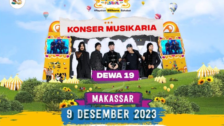 Jangan Lewatkan Penampilan Dewa 19 di Adira Festival 2023 Makassar, Catat Jadwal dan Cara Registrasi