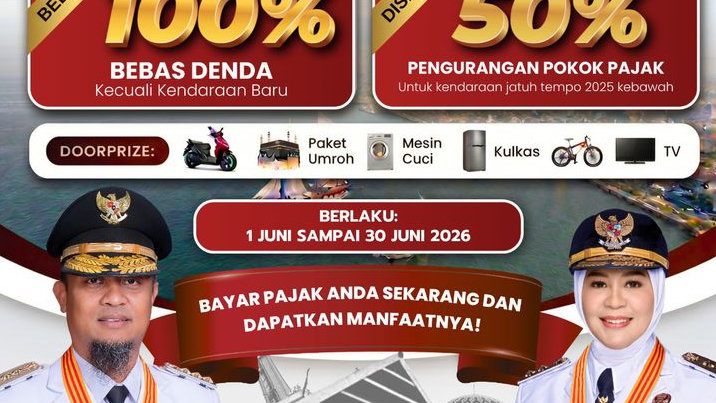 Pemutihan Pajak Kendaraan Sulsel 2026! Denda PKB Dihapus 100 Persen, Pokok Pajak Diskon 50 Persen